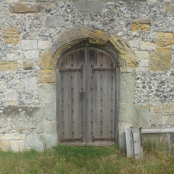 File:St Andrew's Church, Beddingham (NHLE Code 1276141) (July 2023) (Doorway).JPG