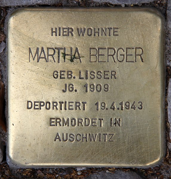 File:Stolperstein Pariser Str 47 (Wilmd) Martha Berger.jpg