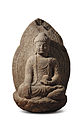 Stone Seated Bhaisajyaguru Buddha. late 8th century, Silla. National Museum of Korea.