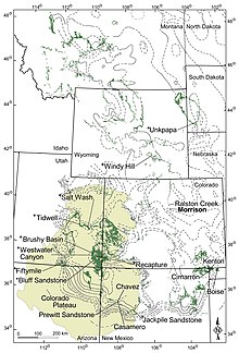 morrison formation fossils maps