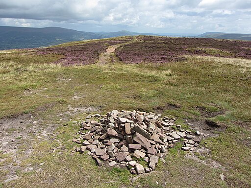 Summit cairn of Tor y Foel, looking east - geograph.org.uk - 4128855