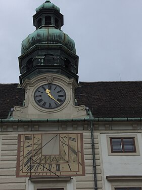 Sundial Hofburg Vienna Austria