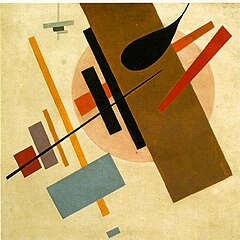 Modernismi – taide pyrki puhtaaseen visuaalisuuteen, jossa kuva ilman kehyksiä kertoo kaiken oleellisen. Kazimir Malevitš, Suprematismi, 1916.