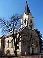 Kirche der Unbefleckten Empfängnis der Jungfrau Maria mit Pfarrhaus (Kostel Neposkvrněného početí Panny Marie s farou)