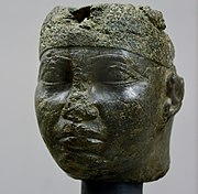 Le pharaon Taharqa, v. 690-64. Nubien du royaume de Koush. Serpentine verte Ny Carlsberg Glyptotek