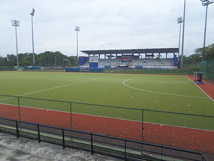 Field hockey stadium in Johor Bahru, Malaysia.