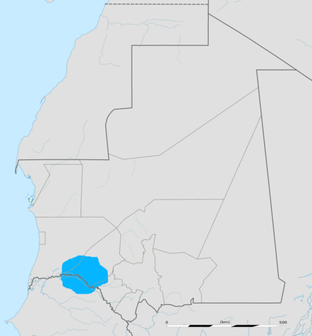 Tamazight Zenaga language in Senegal and Mauritania.png