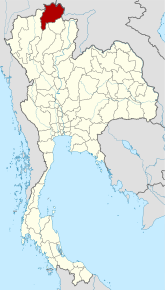 Poziția localității Chiang Rai