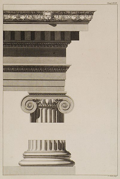 File:The Base and Capital, with the Entablature restored and shaded, in order to give a more complete Idea of their Effect - Society Of Dilettanti - 1769.jpg