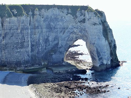 The Manneporte (the big door), Etretat, France