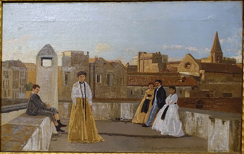 File:The Terrace by Eduardo Dalbono, 1865-1867 - Galleria nazionale d'arte moderna - Rome, Italy - DSC05444.jpg