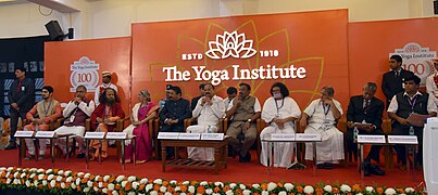 The Vice President, Shri M. Venkaiah Naidu at an event to inaugurate centenary celebrations of The Yoga Institute, in Mumbai.jpg