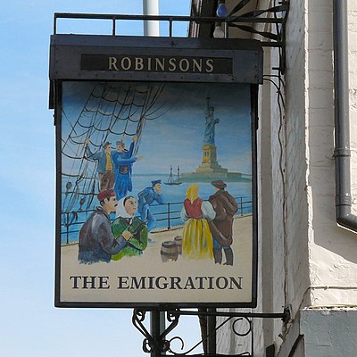 The sign of the Emigration - geograph.org.uk - 3954483.jpg