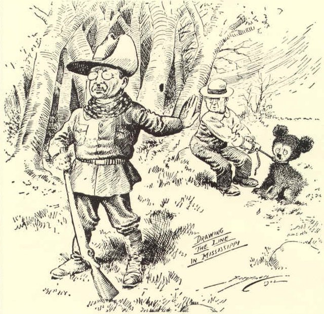 A 1902 political cartoon in The Washington Post spawned the teddy bear name.
