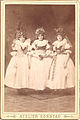 Three Girls in Costumes - Kromieryż circa 1885