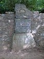 Travemünde, Kriegerdenkmal im Park, Tafel mit den Namen 1916