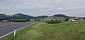 between Zwettl an der Rodl and Glasau, panorama with houses