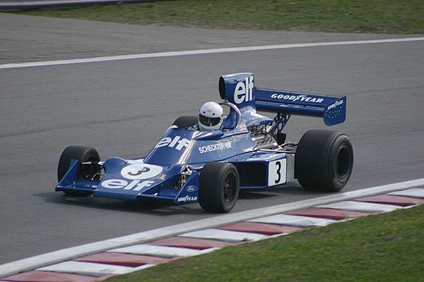 An ex-Scheckter Tyrrell 007 being demonstrated at the 2004 Canadian Grand Prix