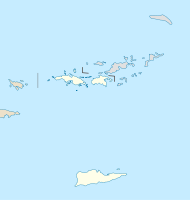 Lagekarte der Amerikanischen Jungferninseln