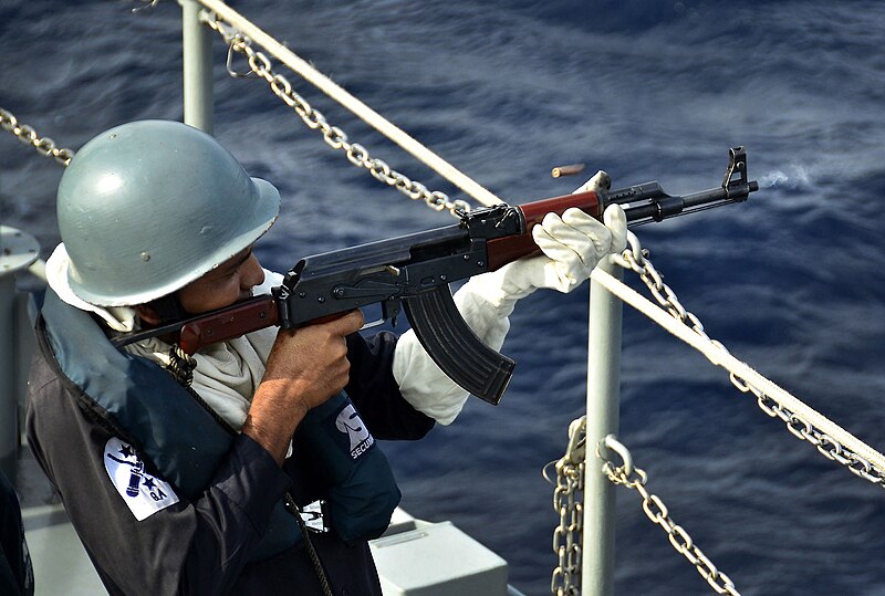 File:US Navy 110922-N-RI844-133 A Bangladesh navy sailor fires a Type-56 assault rifle aboard the Bangladesh navy frigate BNS Bangabandhu (F 25) during.jpg