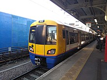 London Overground four-coach Class 378, in service until August 2019 Unit 378206 at Barking station.jpg