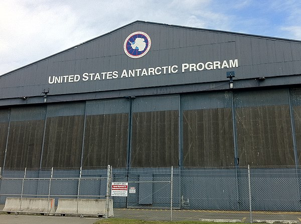 USAP hangar at Christchurch International Airport, Christchurch, New Zealand