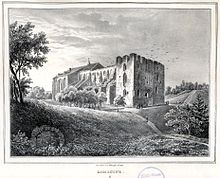 A depiction of the ruins of the cathedral in 1837. Ur9801 1.jpg