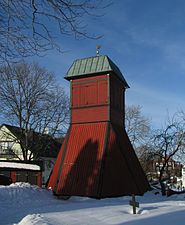 Vaxholms kyrkas provisoriska klockstapel