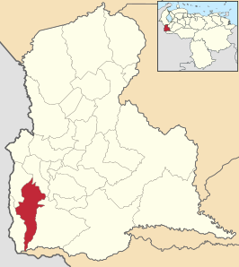 Locatie van de gemeente in Táchira