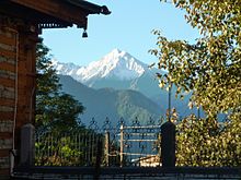 View from Bhimakali Temple. View from Bhimakali Temple. Sarahan.jpg