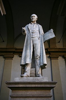 Vincenzo Vela, Monument Gabrio Piola (1857) Académie Brera, Milan.jpg