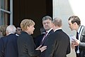 Angela Merkel (Germany), the elected President Petro Porošenko (Ukraine) and Wladimir Putin (Russia).