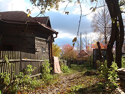 Uno degli angoli di Vyatka in autunno