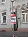 Wahlplakate der Sozialdemokratischen Partei Deutschlands (SPD) und der Marxistisch-Leninistischen Partei Deutschlands (MLPD) zur Bundestagswahl 2017