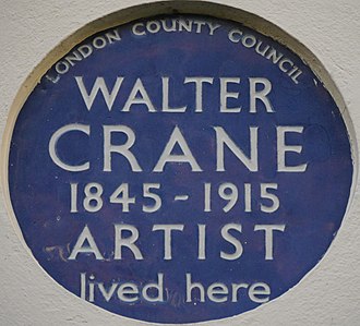 Walter Crane blue plaque, 13 Holland Street Walter Crane 13 Holland Street blue plaque.jpg