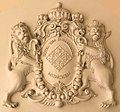 * Nomination Coats of arms, Hotel Vier Jahreszeiten, Munich --Partynia 12:40, 12 July 2017 (UTC) * Promotion  Comment Despite being shot with a mobile phone camera, this is actually good enough for QI if you correct the slight tilt.--Peulle 12:48, 12 July 2017 (UTC) The crop especially at the left is too tight. -- Spurzem 13:28, 12 July 2017 (UTC) Yes, that is a good catch too - perhaps a solution could be to crop it so that only the coat of arms appears?--Peulle 10:01, 13 July 2017 (UTC) Done --Partynia 09:44, 16 July 2017 (UTC) Just good enough for QI, I think. Possibly VI.--Peulle 17:34, 16 July 2017 (UTC)