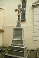 Čeština: Kříž u kostela sv. Prokopa v Únanově, okr. Znojmo. English: Wayside cross near Church of Saint Procopius in Únanov, Znojmo District.