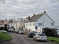 The High Street, Yarmouth, Isle of Wight next to Yarmouth Common looking towards the town.