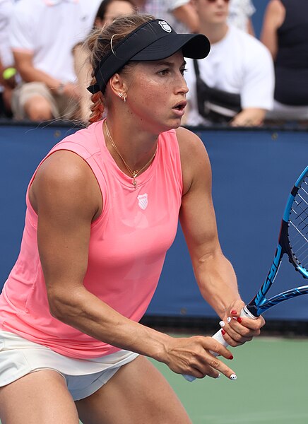 Putintseva at the 2023 US Open