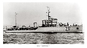 Zeffiro makalesinin açıklayıcı görüntüsü (destroyer, 1927)