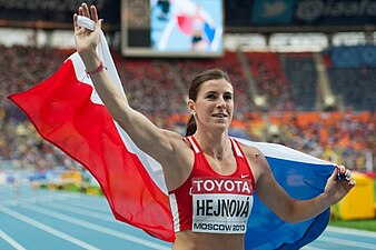 Zuzana Hejnová, da República Tcheca, campeã dos 400 m c/ barreiras.