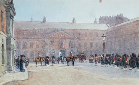 Guards Parade, Dublin Castle, 1894