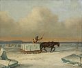 'The Ice Cutters on the St. Lawrence at Longueuil', oil painting by Cornelius Krieghoff.jpg