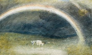 A Rainbow, with Cattle - William Turner in Tate Britain