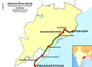 <span class="mw-page-title-main">Paradeep–Visakhapatnam Express</span>