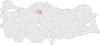 Localização da província de Çankırı na Turquia