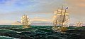 Эскадра контр-адмирала С.А.Пустошкина у побережья Анапы. Картинная галерея г. Анапы.jpg