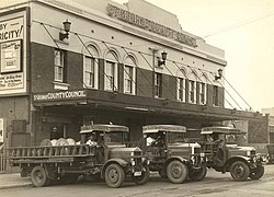 The St George County Council building in Montgomery St, Kogarah, c. 1937.