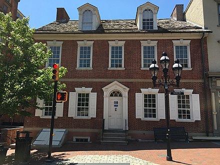 Goundie House, built in 1810 in Bethlehem's Historic Moravian District at 501 Main St.