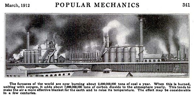 The greenhouse effect and its impact on climate were succinctly described in this 1912 Popular Mechanics article, accessible for reading by the genera